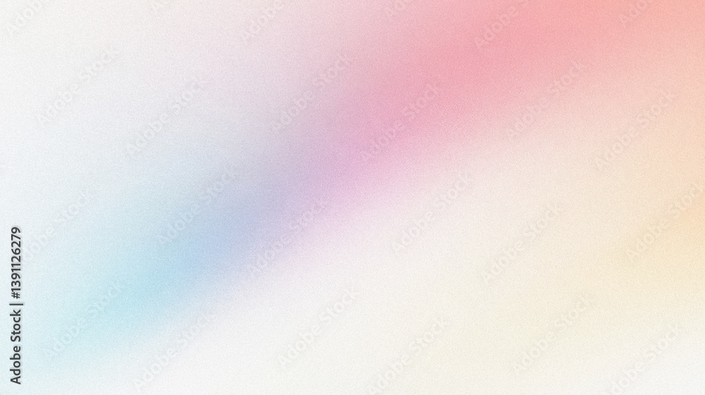 Poster pastel pink, yellow, and blue modern abstract gradient background texture with soft diagonal color f