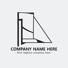 Book illustration black and white for logo company vector image
