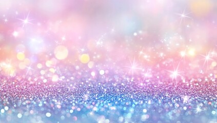 Obraz premium Festive, sparkling, pastel background with shimmering glitter