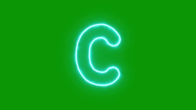 Fluid Blue Cartoon Alphabet Pack &ndash; A to Z Green Screen Animation