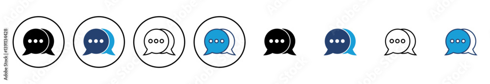 Poster chat icon vector. speech bubble icon. comment icon vector. message. contact us