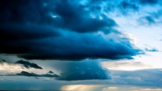 Stormy Sky Drama: Capturing the raw power and dramatic beauty of a turbulent, churning sky filled with dark, ominous clouds, foreshadowing a downpour.