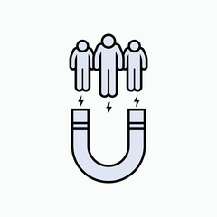 Interest Icon. Animo, Public Enthusiasm Symbol.