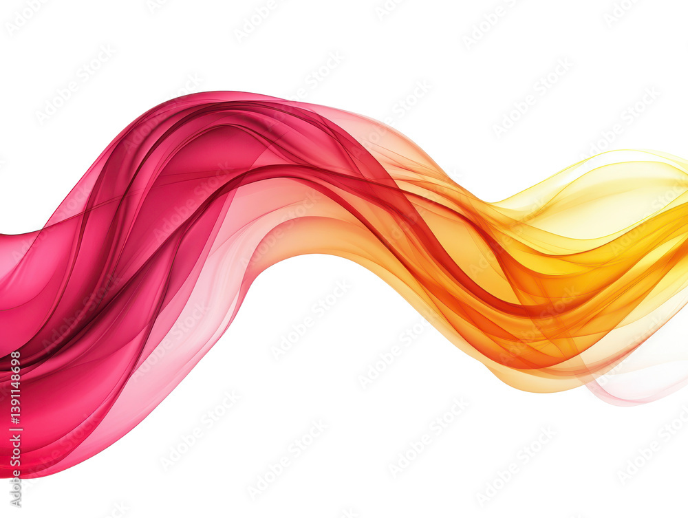 Poster a dynamic yellow and red gradient design