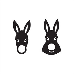 vector illustration of a Donkey Head