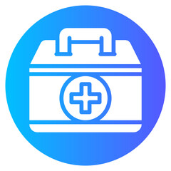 first aid kit gradient icon