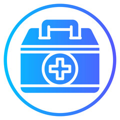 first aid kit gradient icon