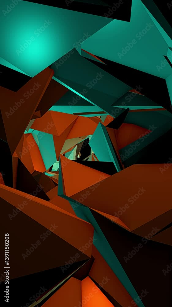 Wall mural abstract background glowing wave pattern lines. neon energy texture. animation seamless loop. luxury