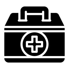 first aid kit glyph icon