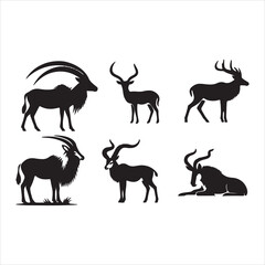 deer wild animals silhouettes