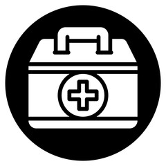 first aid kit glyph icon
