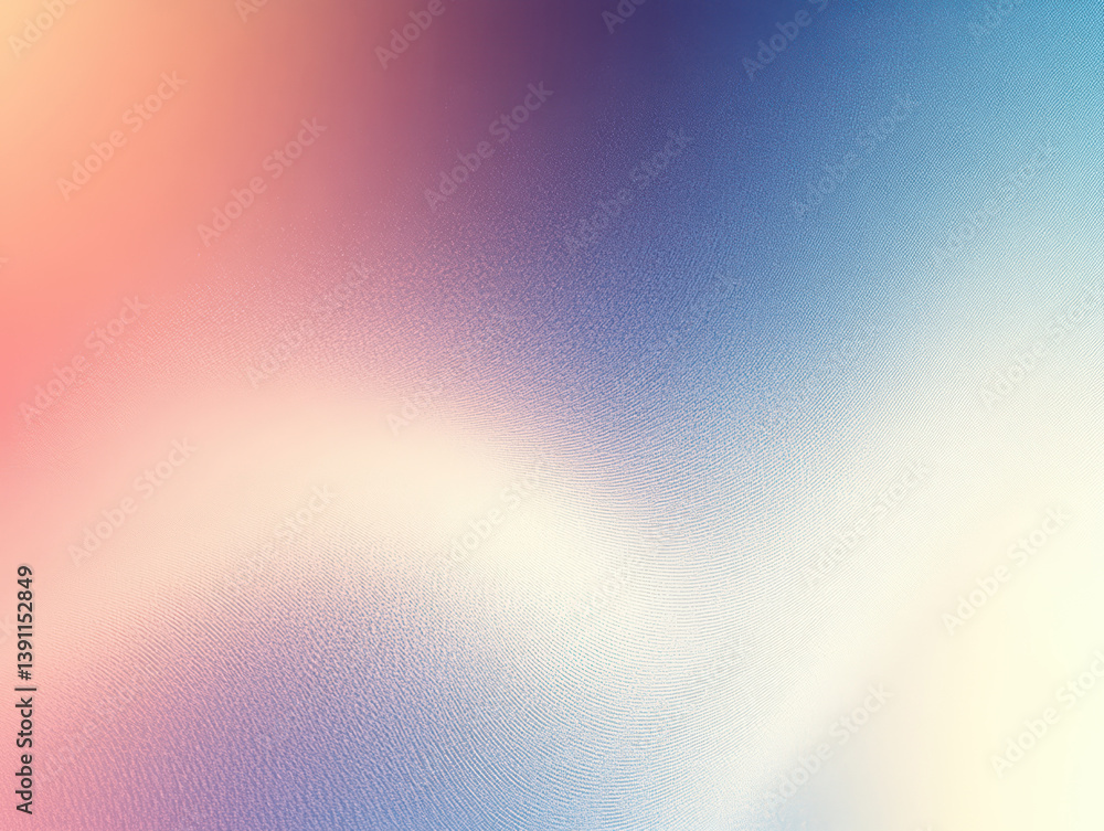 Poster deep blue and warm yellow-beige modern abstract gradient background with a soft diagonal divide and 
