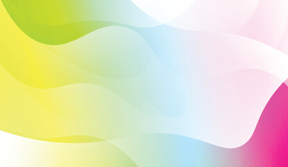 Abstract Wavy Background. For Business Presentation Wallpaper, Flyer, Cover. Vector Illustration with Color Gradient.