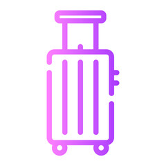 suitcase gradient icon