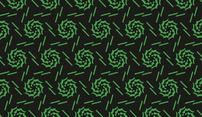 Modern elegant background Triangles, lines.. For your design. Vector seamless pattern in geometric style. Dark Green color.