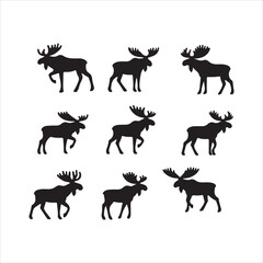 animals silhouettes vector