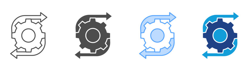 Setting Icon Set Multiple Style Collection