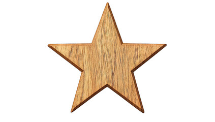 wooden star showcasing a natural wood grain texture and a simple elegant design it serves as a decorative element suitable for various artistic or thematic applications