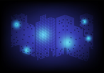 Abstract background with futuristic building cityscape
