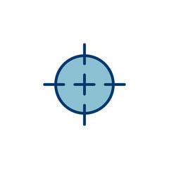 Target icon vector isolated on white background. Target vector icon. goal icon. marketing target. Aim