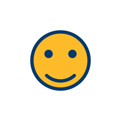 Smile icon vector isolated on white background. Smile vector icon. Emoticon Icon vector. Emoji