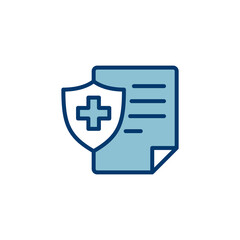 Medical insurance icon vector isolated on white background. health insurance icon