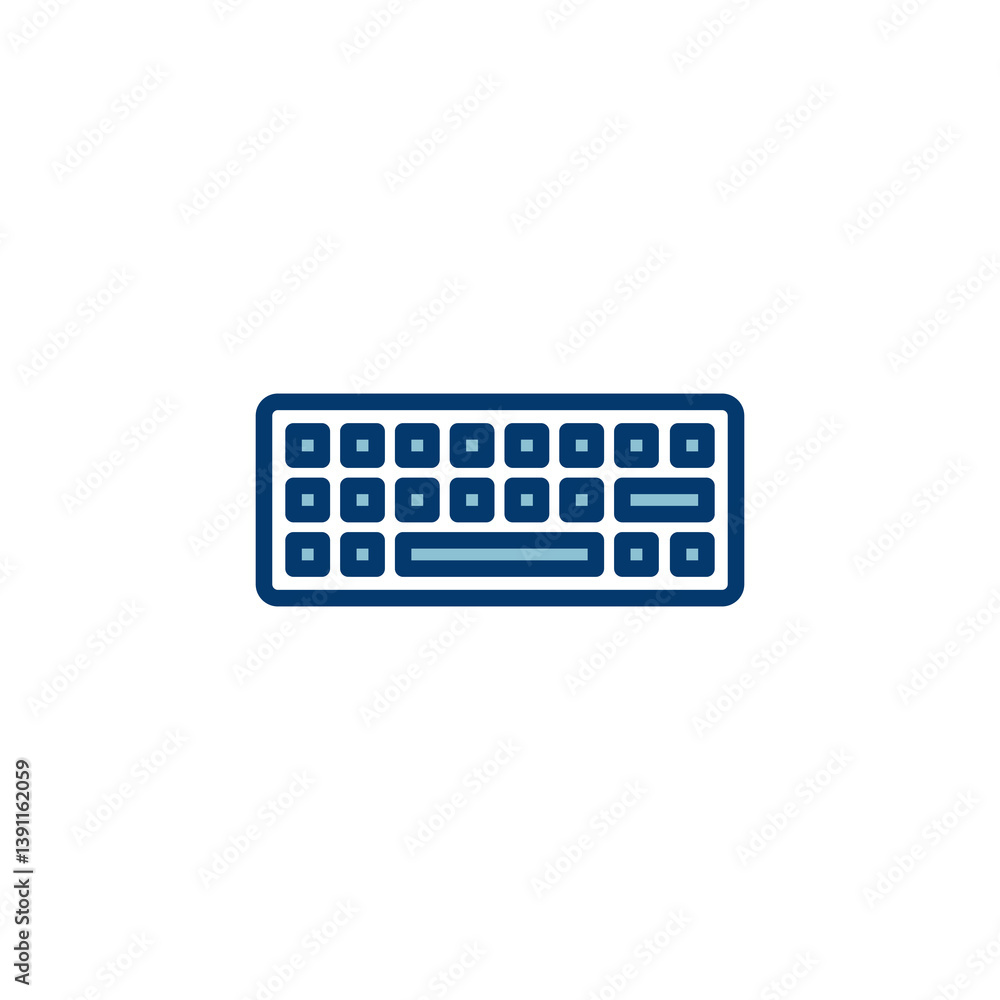 Fototapete keyboard icon vector isolated on white background. keyboard vector symbol