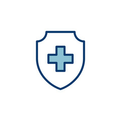 Health insurance icon vector isolated on white background. Insurance health document icon