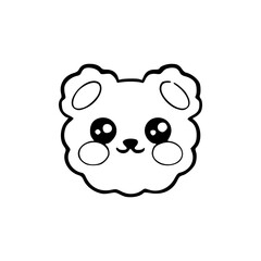 sweet puppy face clip art