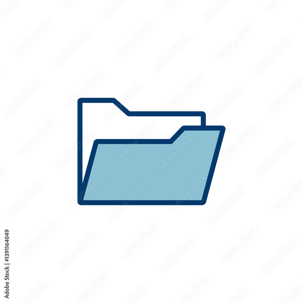 Aufkleber folder icon vector isolated on white background. folder and documents icon. icon archive