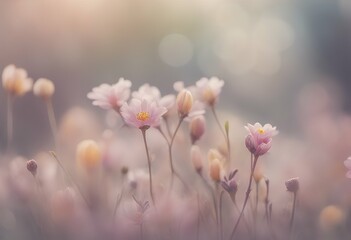 pastel spring background flowers decorative dais decoration bouquet beauty colourful floral summer display pink closeup vintage blossom flower hd design overhead composition rendering watercolor