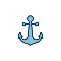 Anchor icon vector isolated on white background.Anchor symbol logo. Anchor marine icon.