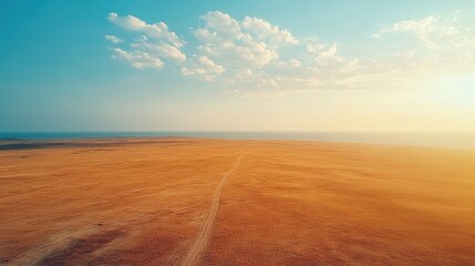 Naklejka premium Vast savannah stretching endlessly --