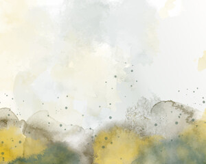 Abstract colorful watercolor for background. Digital art painting.