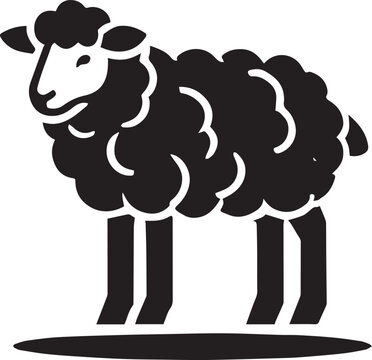 recommend clip art: black and white sheep, sheep vector illustration, sheep silhouette vector, sheep logo vector black icon on white background