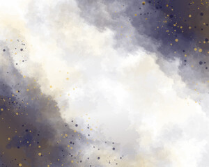 Abstract colorful watercolor for background. Digital art painting.