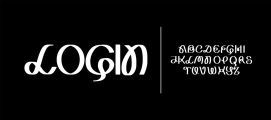 Handwritten Aesthetic Font. Regular Lettering. Fashion Font. Uppercase font design.