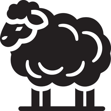 recommend clip art: black and white sheep, sheep vector illustration, sheep silhouette vector, sheep logo vector black icon on white background
