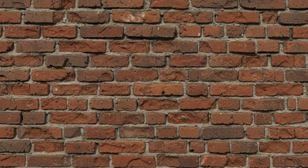 Fototapeta premium Red Brick Wall Background Texture Construction Material Solid Urban Design
