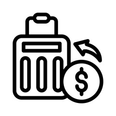 baggage claim line icon