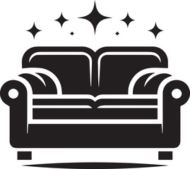 sofa vector illustration, sofa silhouette vector, sofa logo vector, vector illustration isolated on white background