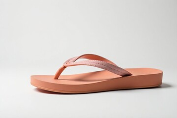 Close-up of a flip-flop against a stark white backdrop , simple, product shot
