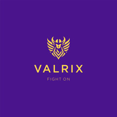 Valkyrie Logo – A strong Valkyrie logo symbolizing courage and Norse mythology.