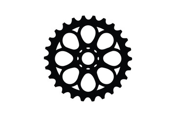 Bicycle gear cogwheel sprocket icon
