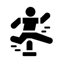 hurdles glyph icon