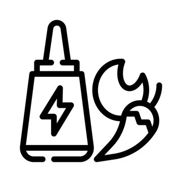 recommend clip art: sauce bottle line icon