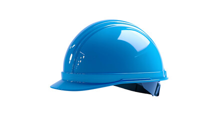 Fototapeta premium blue hard hat on transparent background