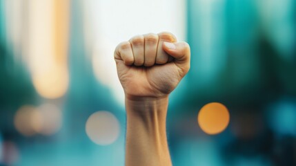 Empowerment action for disability representation urban cityscape photography inspirational atmosphere close-up view advocacy concept