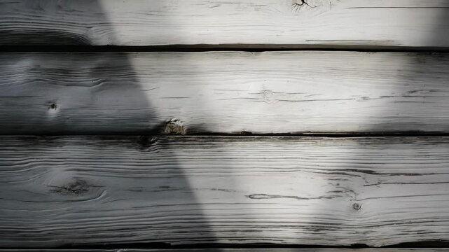 Aged pine timber with a light textured background. Grayscale weathered wood backdrop. Tabletop viewpoint. Wood grain pattern.