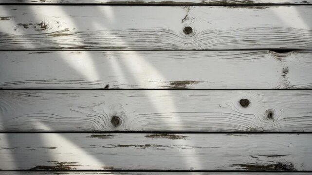 Aged pine wood vintage white textured background. Distressed grayscale wooden backdrop. Top-down view of wood tabletop texture.
